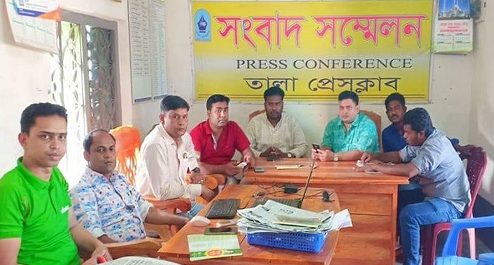 তালায় ভাইস চেয়ারম্যান প্রার্থী মশিয়ারের সাংবাদিকদের সাথে মতবিনিময়