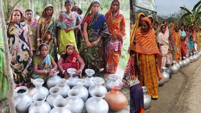 উপকূলীয় তিন জেলায় ৫০ লাখ মানুষ খাবার পানি সংকটে