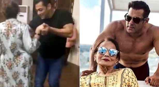 মায়ের সঙ্গে নাচলেন সালমান খান
