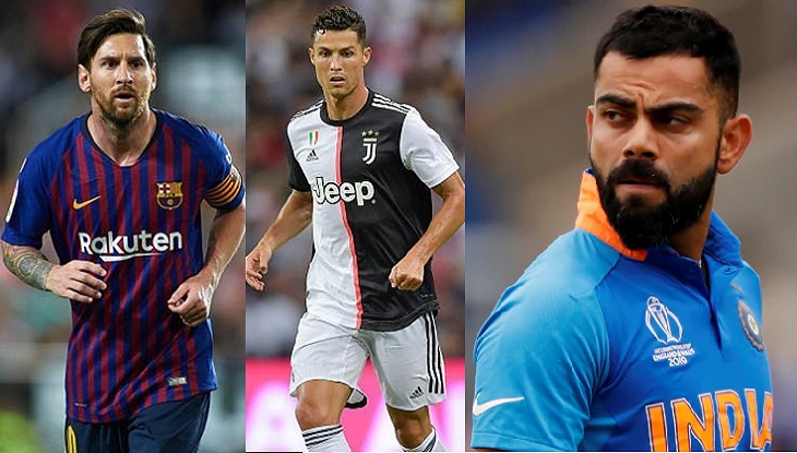 মেসি-রোনালদোকে নিয়ে যা বললেন কোহলি