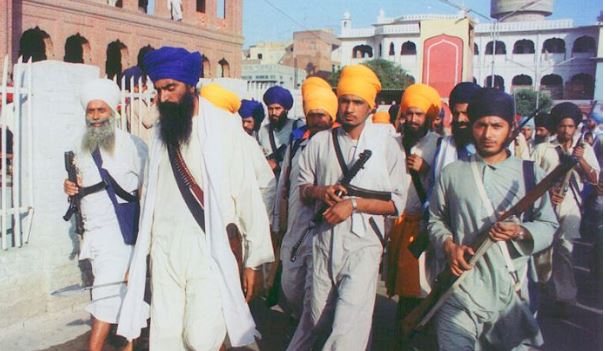 জার্নেইল সিং ভিন্ড্রাওয়াল সশস্ত্র-বিদ্রোহী শিখ ধর্মগুরু