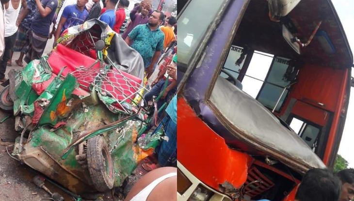 কুমিল্লায় বাস-সিএনজি সংঘর্ষে নিহত ৭