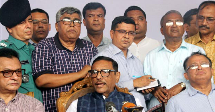 যানজটের তথ্য নেই, আছে ধীরগতি : ওবায়দুল কাদের