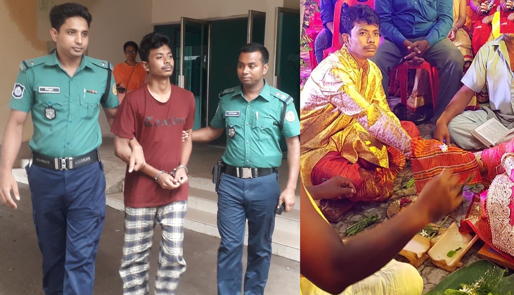 হাজতে নিজের বউভাতের খাবার খেলেন ধর্ষণ মামলায় গ্রেপ্তার বর