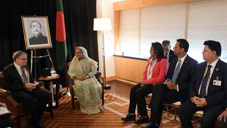 প্রধানমন্ত্রীর সঙ্গে সাক্ষাৎ করলেন বিল গেটস