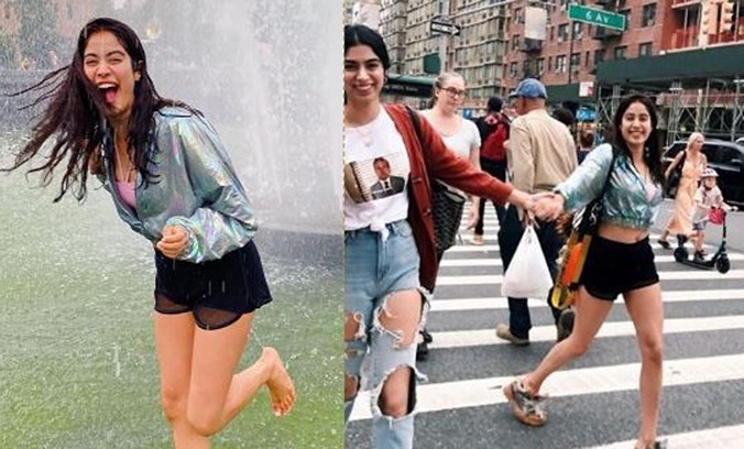 নিউইয়র্কে জনসম্মুখে ভিজলেন জাহ্নবী কাপুর, ছবি ভাইরাল