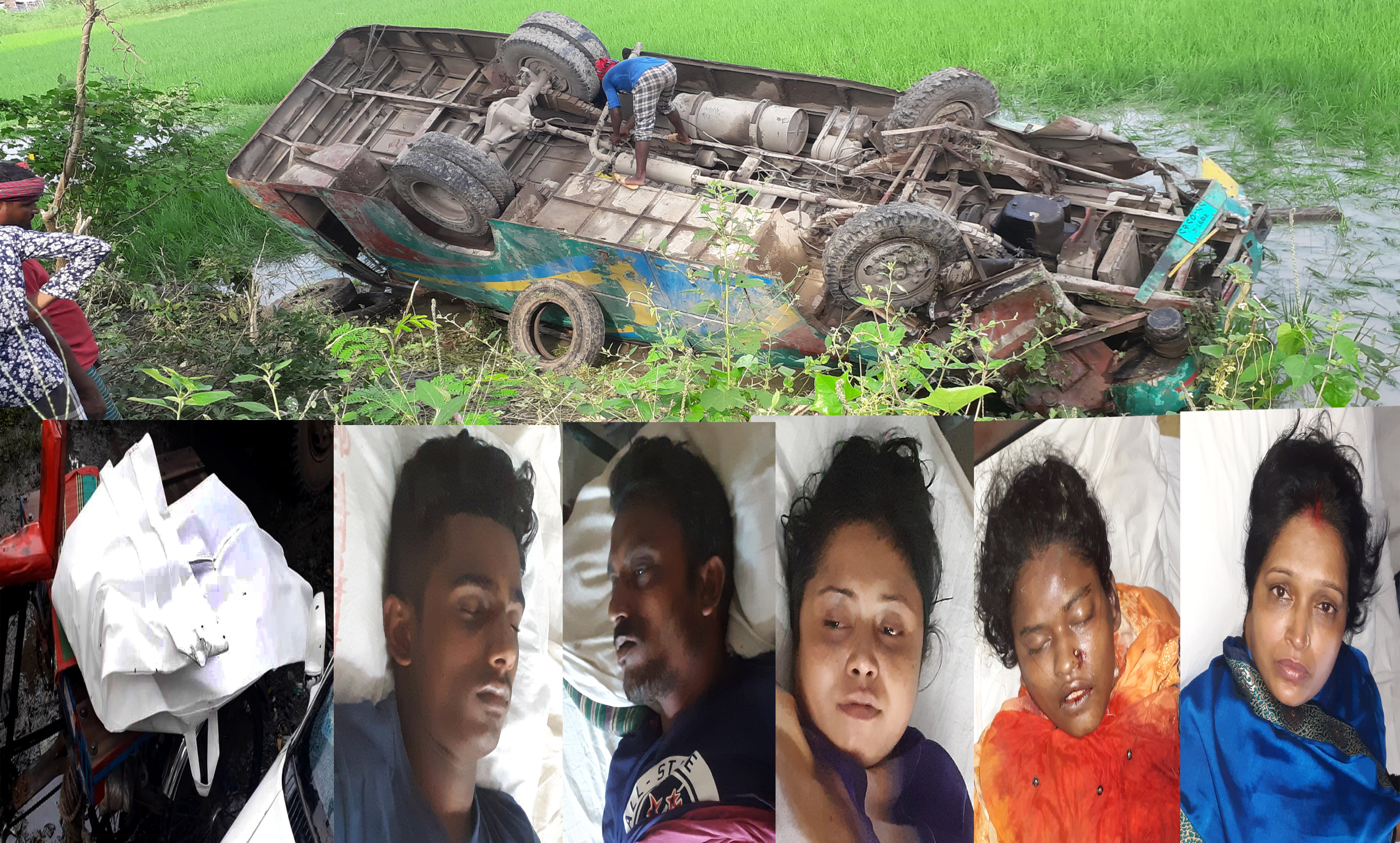 যশোরের শার্শায় বাস-ট্রাক মুখোমুখি সংঘর্ষে ১শিশু নিহত : আহত-১০