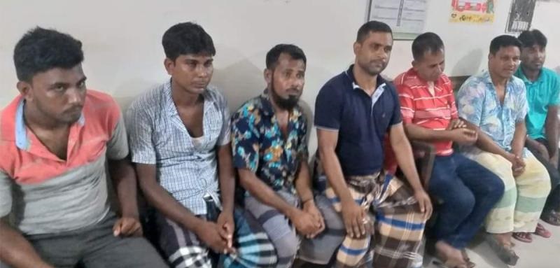 কাশিয়ানী থেকে সাত জুয়াড়ি আটক