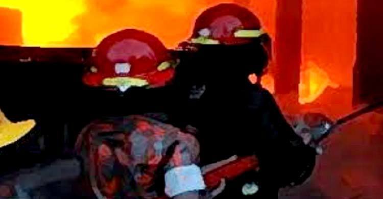 ধানমন্ডিতে বহুতল ভবনে আগুন