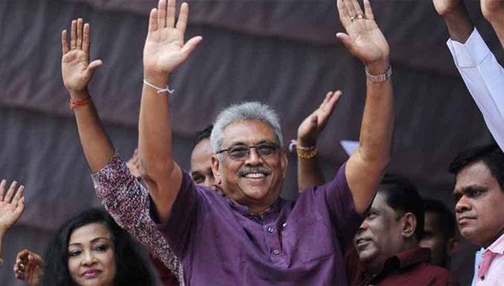 শ্রীলঙ্কার প্রেসিডেন্ট নির্বাচনে রাজাপাকসের বড় জয়