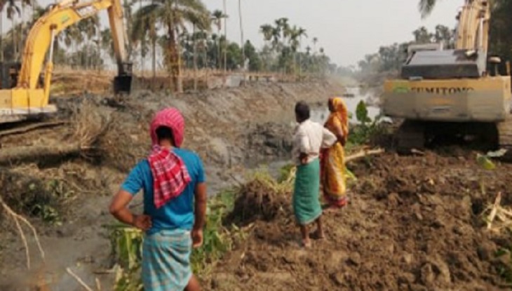 রূপসায় খাল খননে ঠিকাদারি প্রতিষ্ঠানের ছলচাতুরী