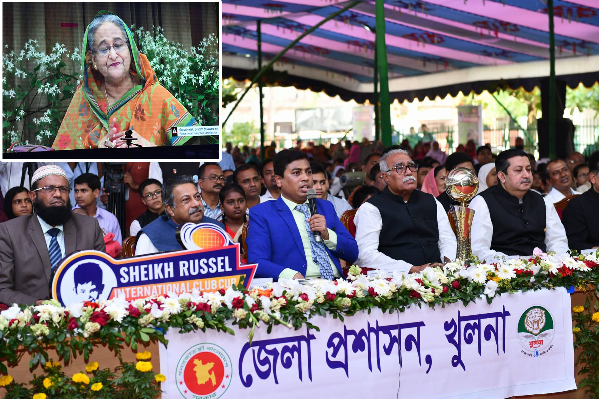 শেখ রাসেল আন্তর্জাতিক টেনিস টুর্নামেন্ট উদ্বোধন করলেন প্রধানমন্ত্রী