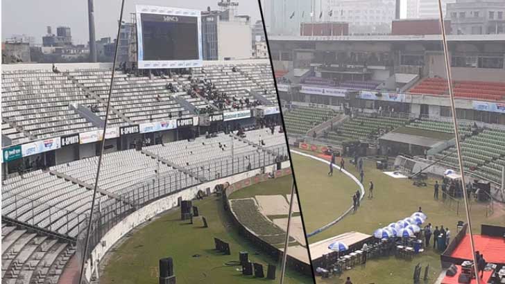 বিপিএল চলছে অথচ গ্যালারি ফাঁকা..