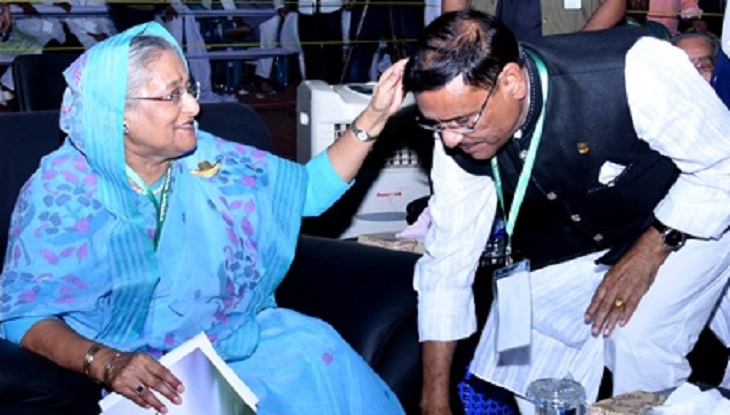 হাসিনা-কাদেরই আ. লীগের সভাপতি-সম্পাদক নির্বাচিত