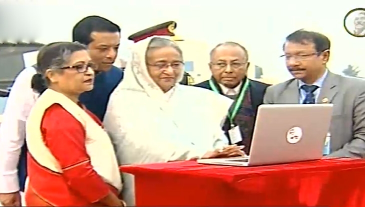 প্রধানমন্ত্রীর উদ্বোধনে মুজিববর্ষ ক্ষণগণনা শুরু