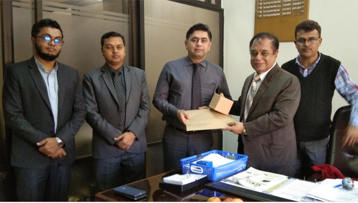 বিজিসিটিইউবি পরিদর্শনে খড়াবষু ইউনিভার্সিটির প্রতিনিধি দল