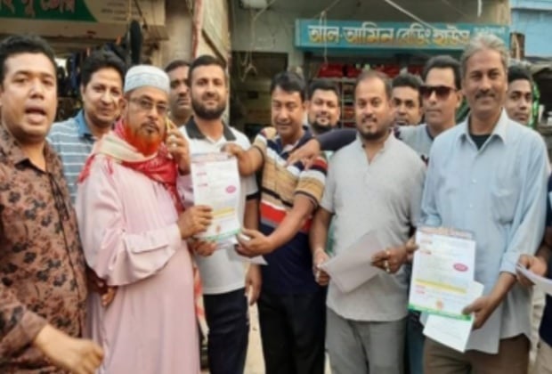 করোনাভাইরাস সচেতনতায় বেনাপোলে লিফলেট বিতরণ