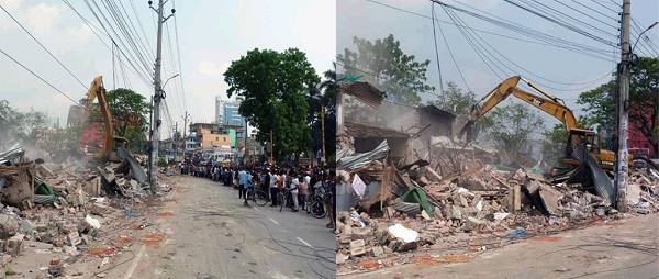 যশোরে ভৈরব নদের পাড়ে অবৈধ স্থাপনা উচ্ছেদের ১ বছর আজ