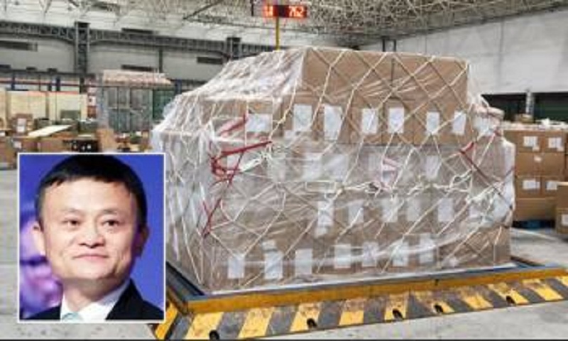 আলিবাবার দেয়া ৩ লাখ মাস্ক ঢাকায়