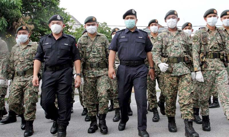 করোনা: মালয়েশিয়ায় ২০ হাজার সেনা মোতায়েন