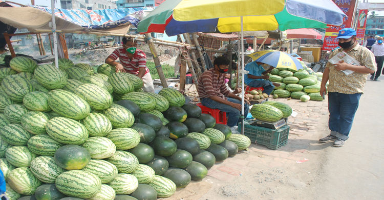 করোনার মধ্যে যশোরে তরমুজের বাজার গরম