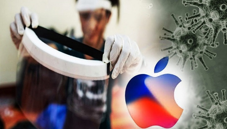 ‘করোনাযুদ্ধে’ জয়ী হতে বিশেষ ফেসশিল্ড তৈরি করছে অ্যাপল