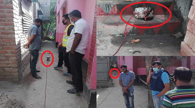 পাবনায় দুই বাড়িতে বোমা সদৃশ বস্তু, এলাকায় আতঙ্ক