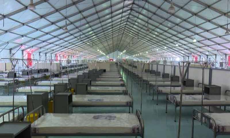 তিন সপ্তাহে তৈরি হলো দেশের বৃহত্তম অস্থায়ী করোনা হাসপাতাল