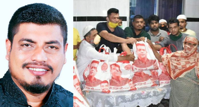 কেসিসি’র মেয়রের সহযোগিতায়, শেখ সোহেলের নির্দেশে ৩ সহস্রাধিক পরিবারের পাশে কাউন্সিলর পিন্টু