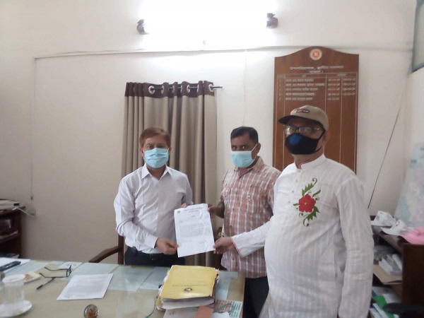 মাগুরায় ধানের নায্য মুল্য বহাল রাখতে জেলা প্রশাসকের নিকট কৃষকদলের স্মারক লিপি প্রদান