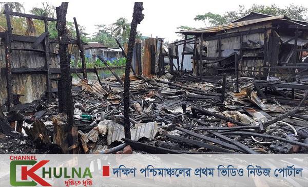 মোড়েলগঞ্জে গভীর রাতে অগ্নিকান্ডে ৫ দোকান পুড়ে ছাই, ব্যাপক ক্ষতি