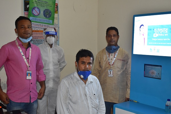 মোড়েলগঞ্জে ভিডিও ডর্ক্টস কল বুথ স্থাপনের উদ্বোধন