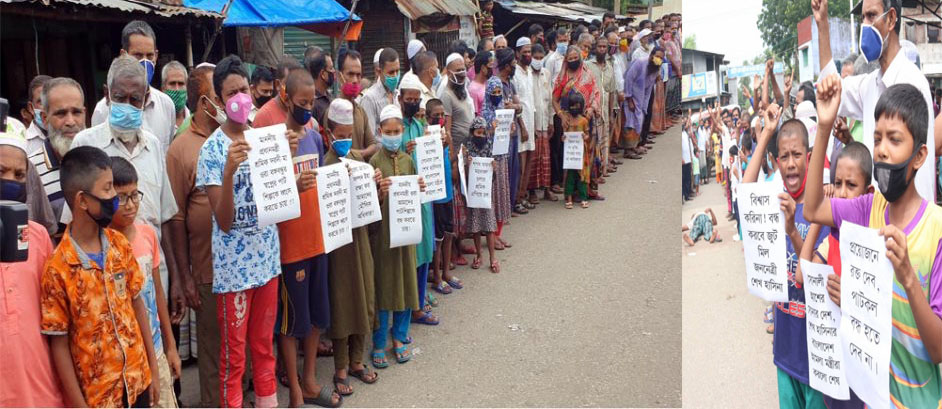 পাটকল বন্ধের সিদ্ধান্ত বাতিলে রাজপথ ছাড়ছেন না পাটকল শ্রমিকরা