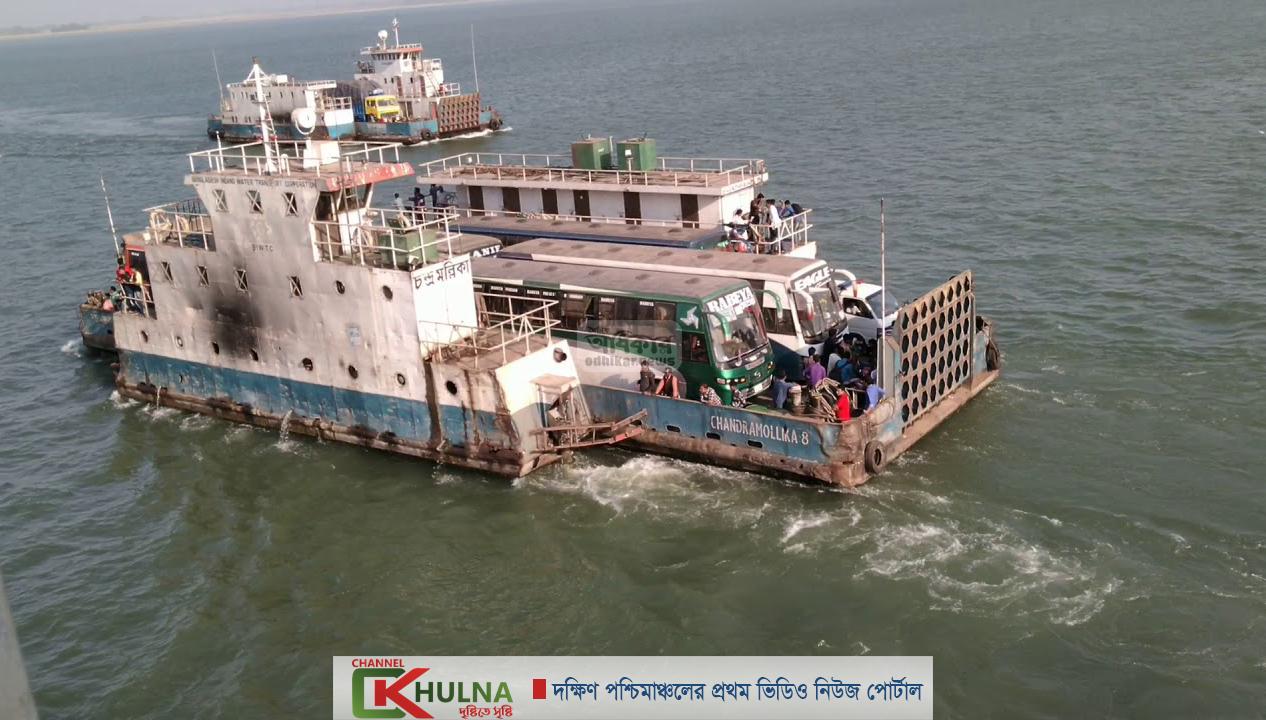 পাটুরিয়ায় পারের অপেক্ষায় ৫ শতাধিক যানবাহন