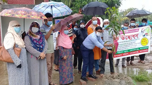 মোরেলগঞ্জ বৃক্ষরোপন কর্মসূচির শুভ উদ্ধোধন