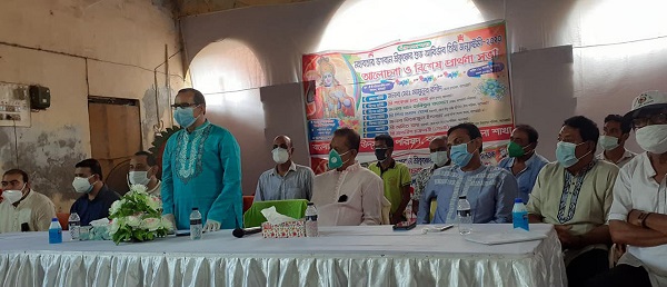 বাগেরহাটে করোনা মুক্তির প্রার্থনায় জন্মাষ্টমী পালিত