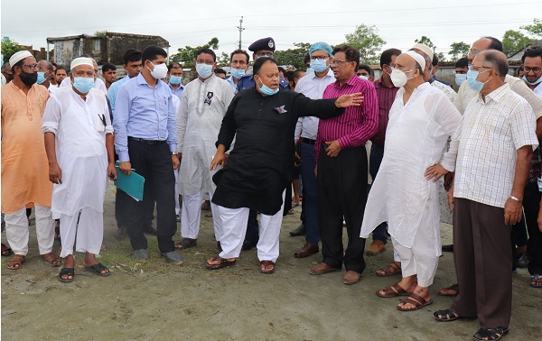 কয়রায় মডেল মসজিদের জায়গা পরিদর্শন করলেন এমপি বাবু