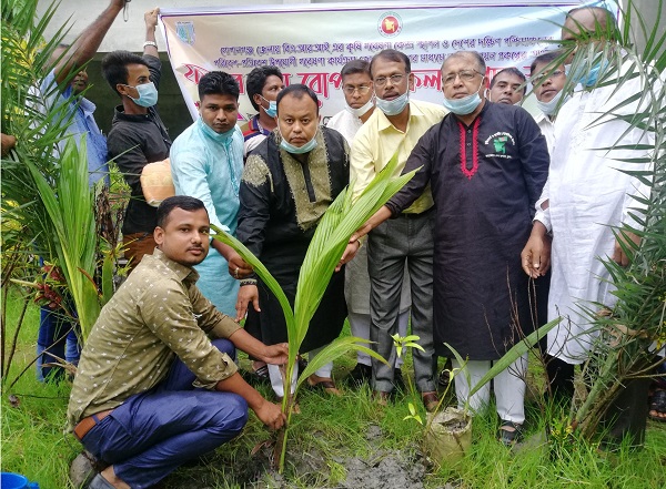 ফলের চারা রোপন ও ফলের বাগান স্থাপনের উদ্বোধন করেন এমপি বাবু