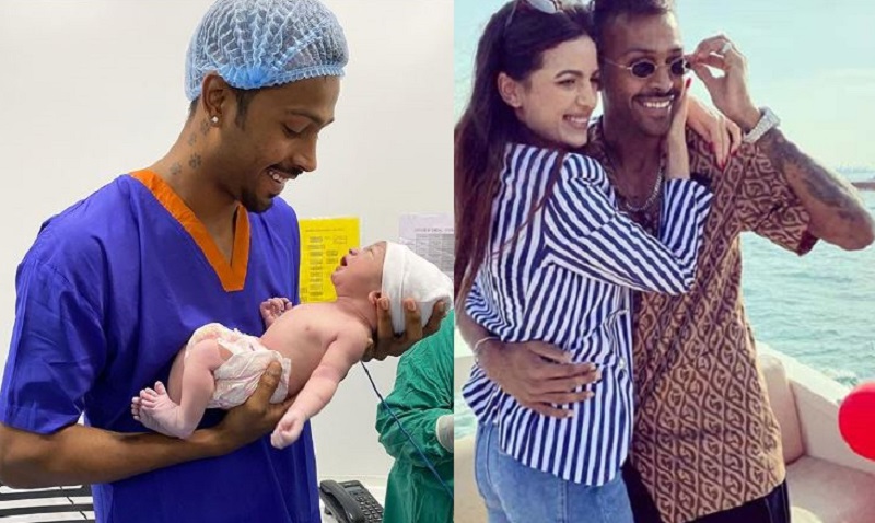 সদ্যোজাত সন্তানকে কোলে নিয়ে ছবি পোস্ট হার্দিকের
