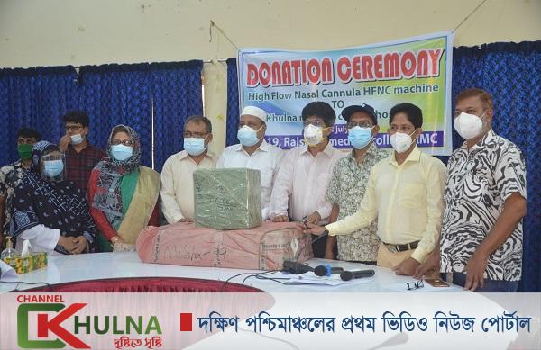 খুমেক হাসপাতালে এইচএফএনসি মেশিন হস্তান্তর