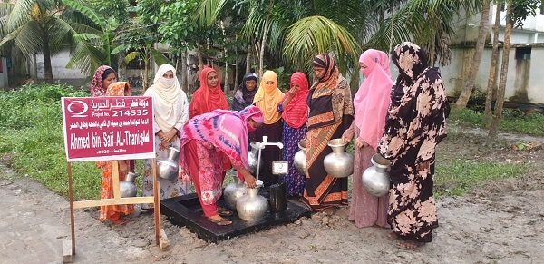 ফকিরহাটে কাতার চ্যারিটি বাংলাদেশের উদ্দোগে বিনামূল্যে সুপেয় পানির ব্যবস্থা