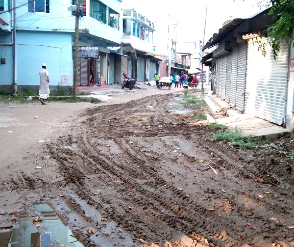 ৪৯ বছরেও পাকা হয়নি চুলকাঠিতে  পুরাতন ডিবি রাস্তাটি
