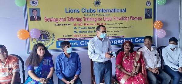 বাগেরহাটে সুবিধা বঞ্চিত নারীদের সেলাই প্রশিক্ষন কর্মসূচীর উদ্বোধন