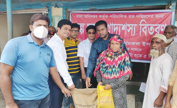 তালায় ১০ টাকা কেজি দরে চাল বিক্রি শুরু