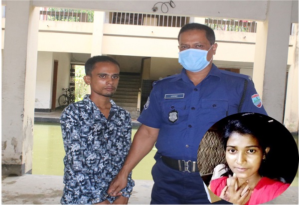 তালায় আলোচিত কিশোরী আত্মহননের আসামী বখাটে যুবক মৃত্যুঞ্জয়কে গ্রেপ্তার করেছে পুলিশ