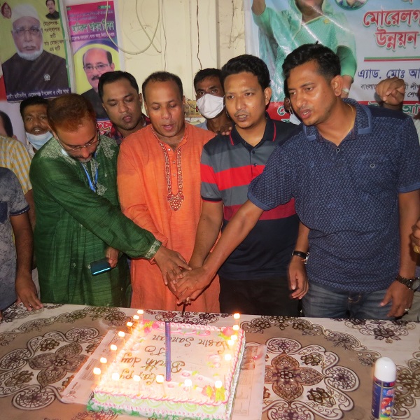 মোরেলগঞ্জে জেলা যুবলীগ নেতার জন্মদিন পালন