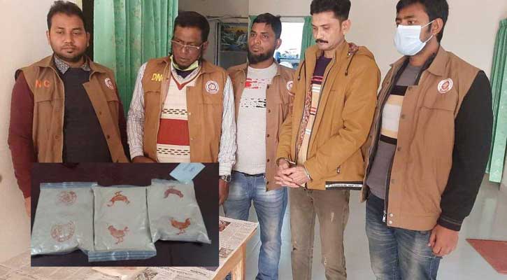 মাগুরায় ৩০ লাখ টাকার হেরোইনসহ যুবক গ্রেফতার