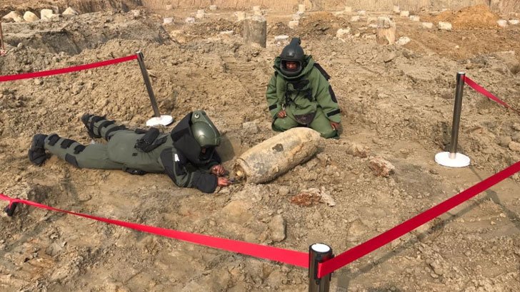 শাহজালাল বিমানবন্দরে ২৫০ কেজি ওজনের আরও একটি বোমা উদ্ধার