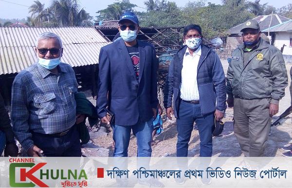 কয়রার মহেশ্বরী পুরে অবৈধ শুটকি ডিপো উচ্ছেদ