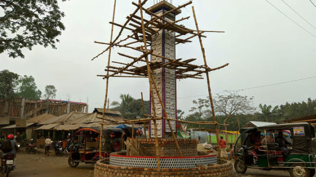 রংপুরে নির্মিত হচ্ছে আল্লাহর ৯৯ নামের স্তম্ভ